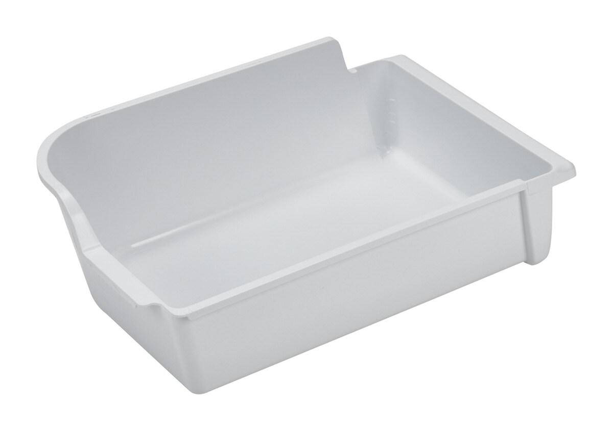 Plastic Refrigerator Ice Maker Tray/Bin (5 1/2-IN H x 9 1/2-IN W x 16 1/4-IN D) - White