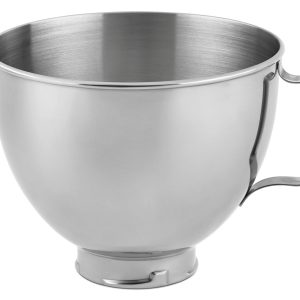 4.5 Quart Polished Stainless Steel Bowl with Handle