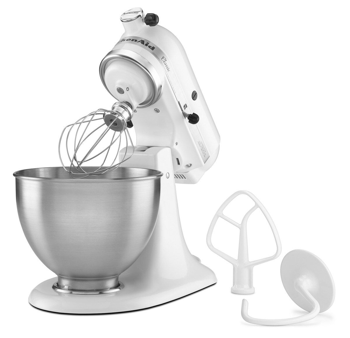 Classic™ Series 4.5 Quart Tilt-Head Stand Mixer - White - Image 3