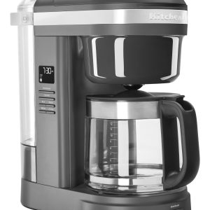 12 Cup Drip Coffee Maker with Spiral Showerhead - Matte Charcoal Grey