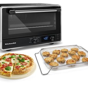 Digital Countertop Oven with Air Fry and Pizza - Black Matte