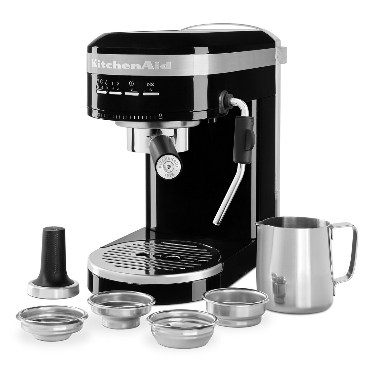 Metal Semi-Automatic Espresso Machine - Onyx Black - Image 8