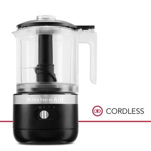Cordless 5 Cup Food Chopper - Black Matte