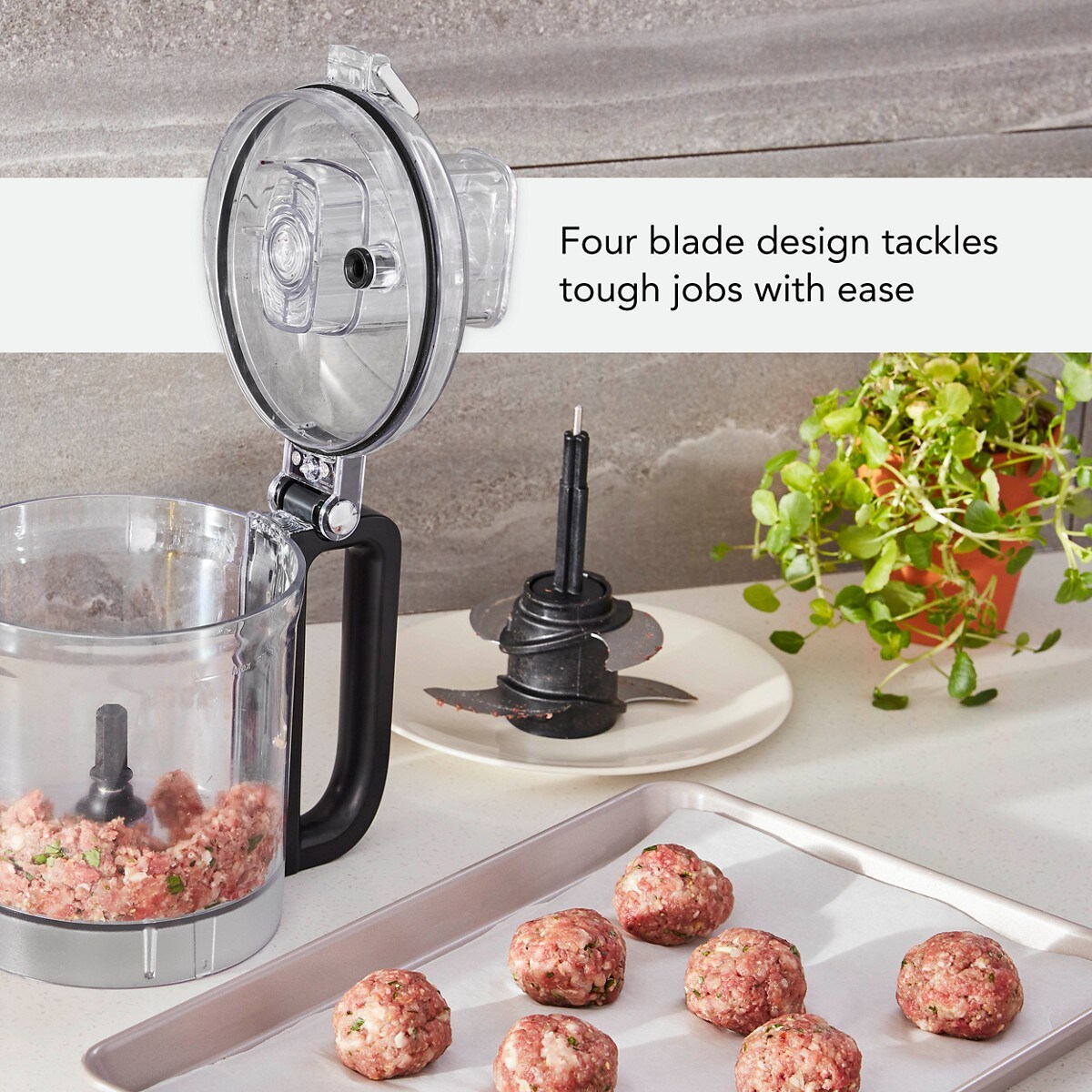9 Cup Food Processor - Empire Red - Image 3