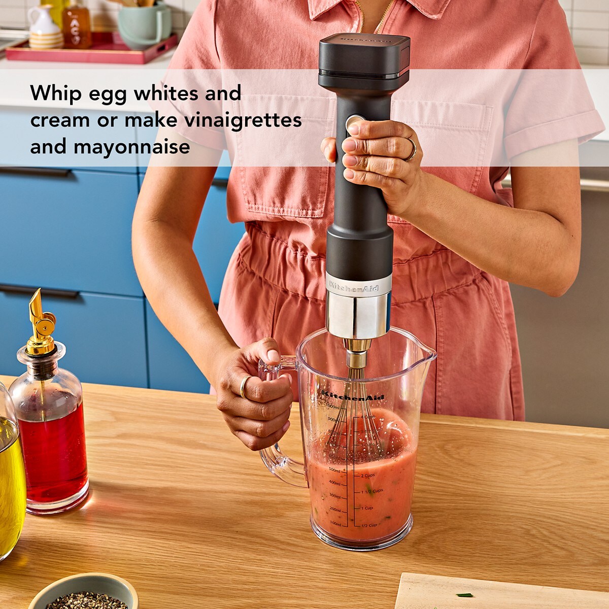KitchenAid Go® Cordless Hand Blender with Accessories - battery sold separately - Black Matte - Image 5