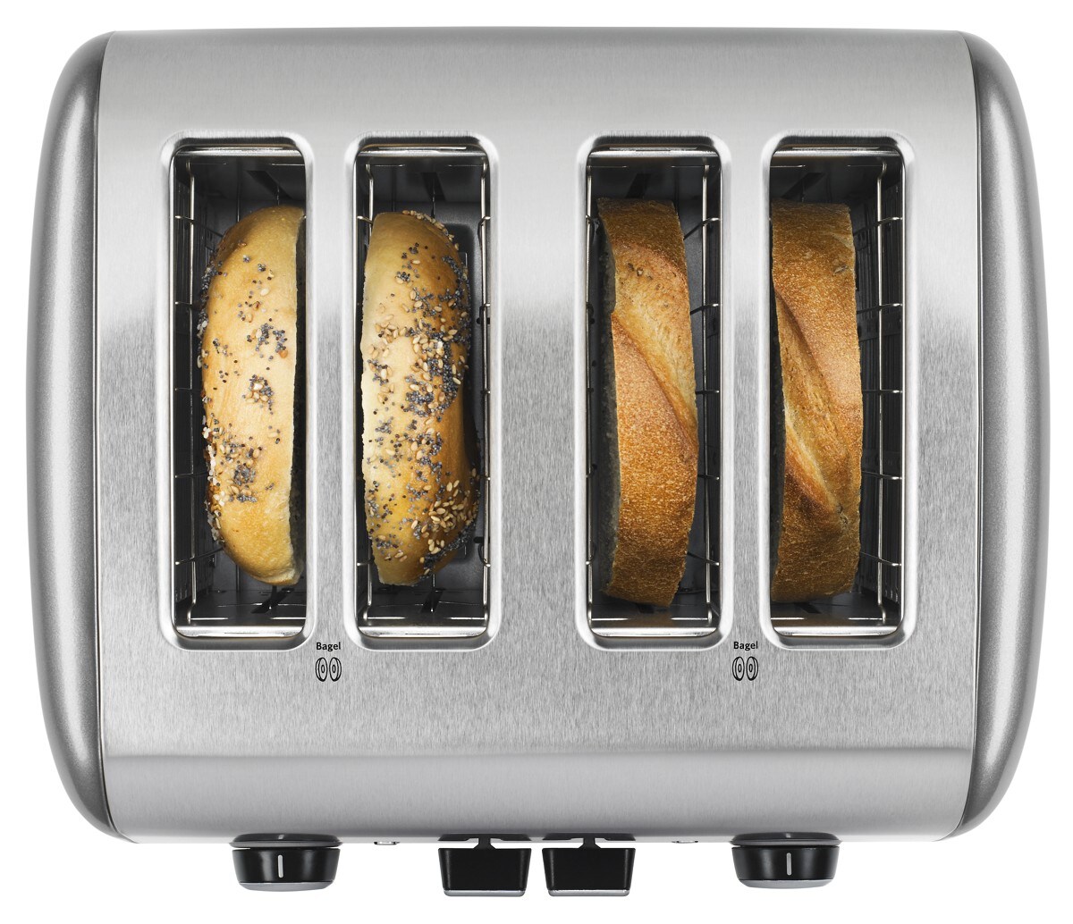 4-Slice Toaster with Manual High-Lift Lever - Contour Silver - Image 2