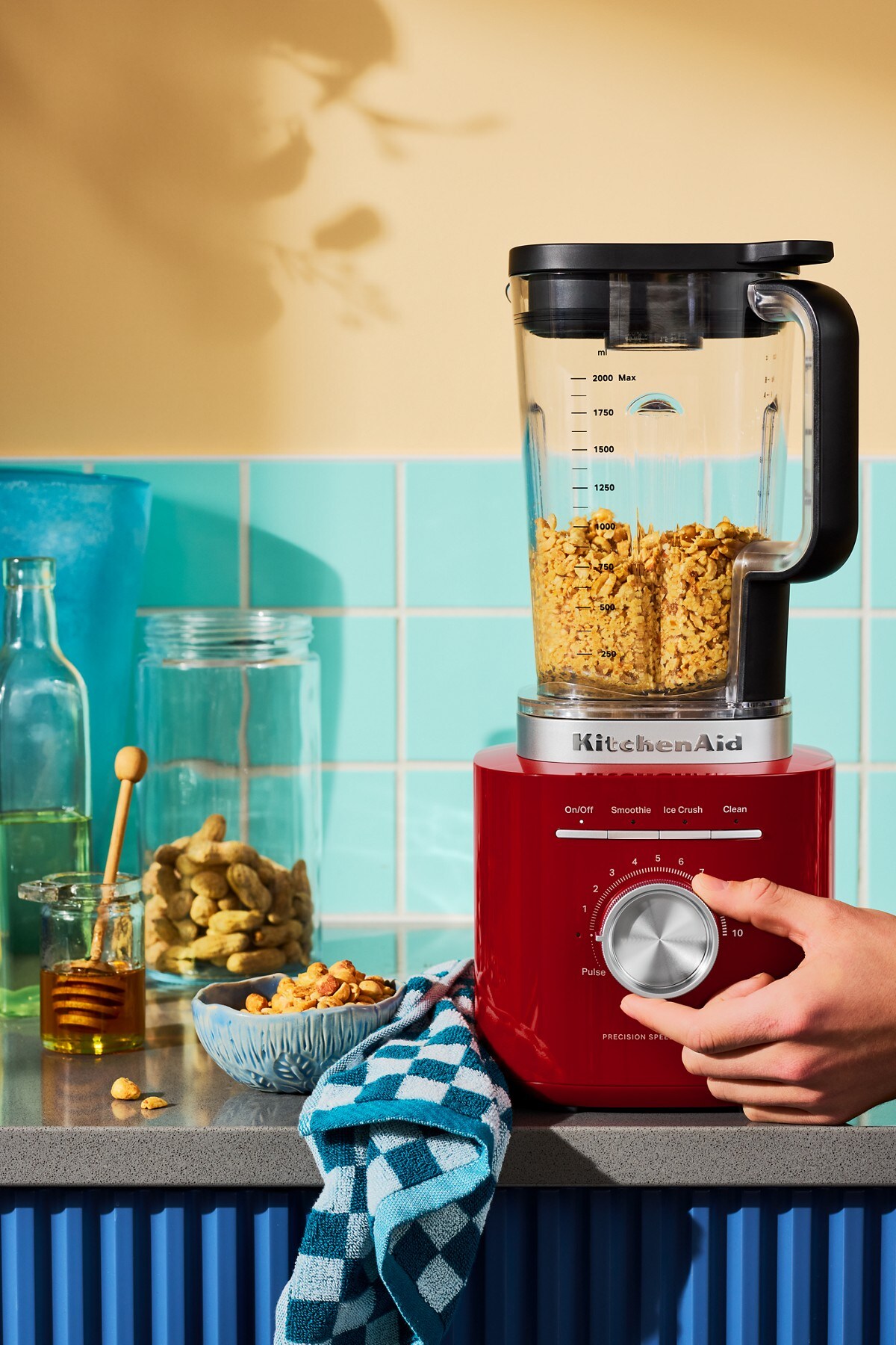 Pure Power Blender with 68 oz Plastic Jar - Empire Red - Image 5