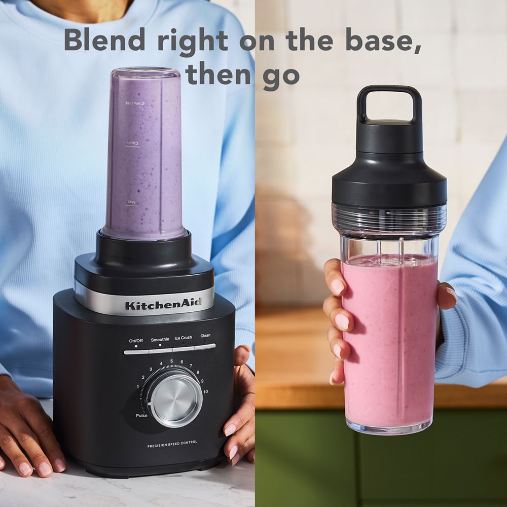 KitchenAid® Pure Power Blender with Personal Blending Jar - Black Matte - Image 4