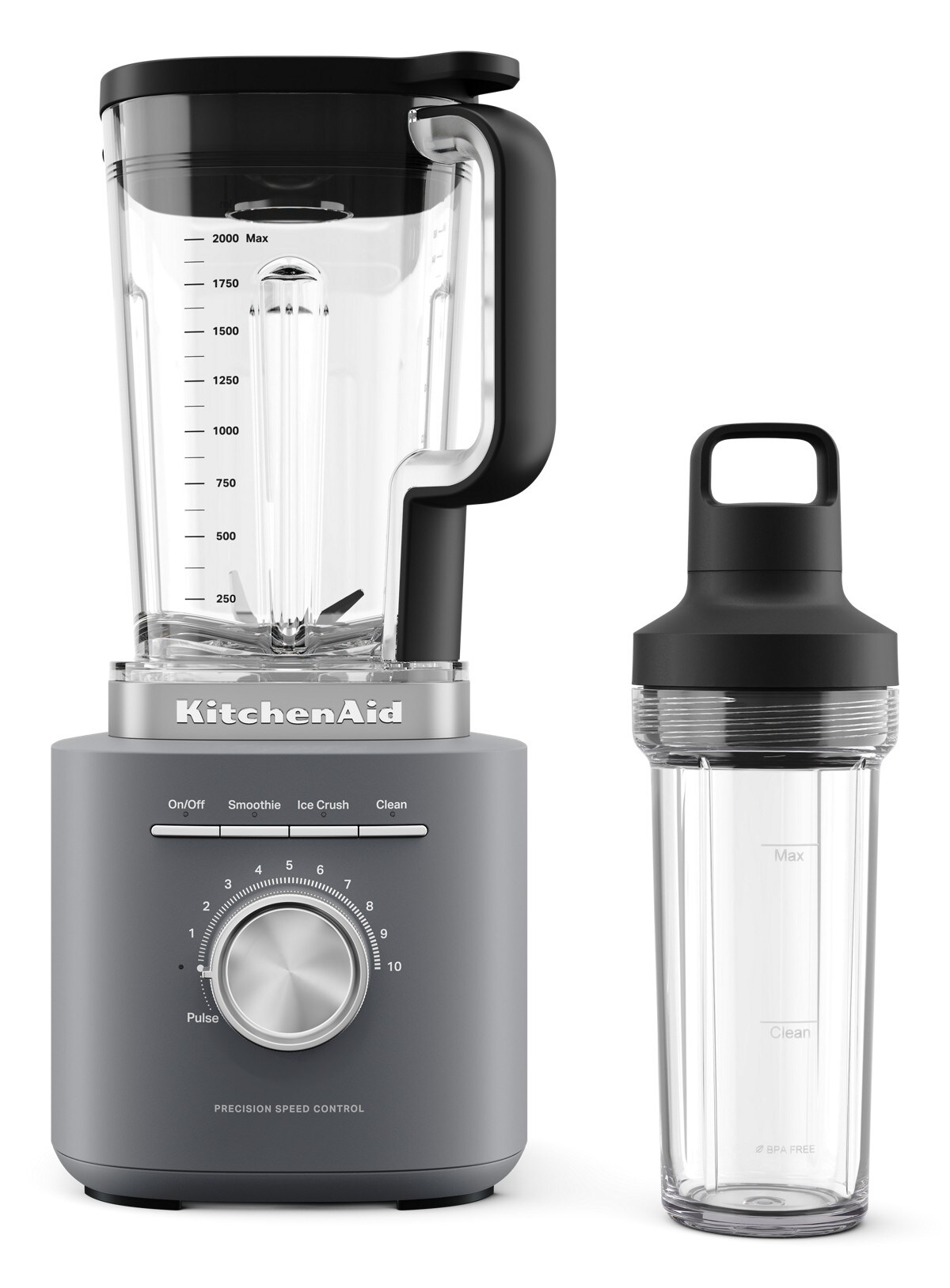 KitchenAid® Pure Power Blender with Personal Blending Jar - Matte Charcoal Grey - Image 2