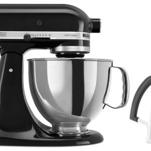 Value Bundle Artisan® Series 5 Quart Tilt-Head Stand Mixer with Flex Edge Beater - Onyx Black
