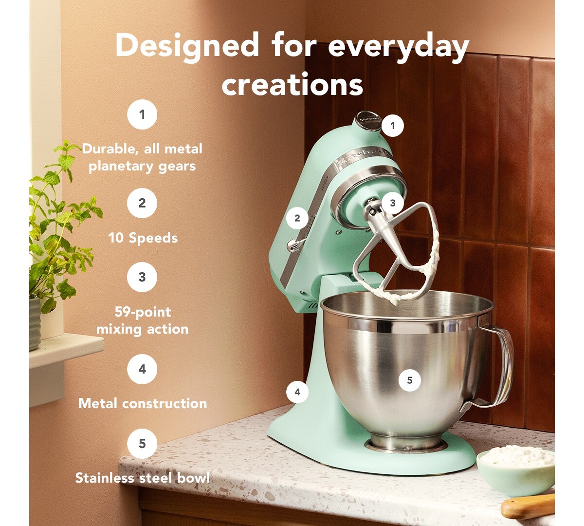 2026 Color of the Year Spearmint Stand Mixer - Image 5