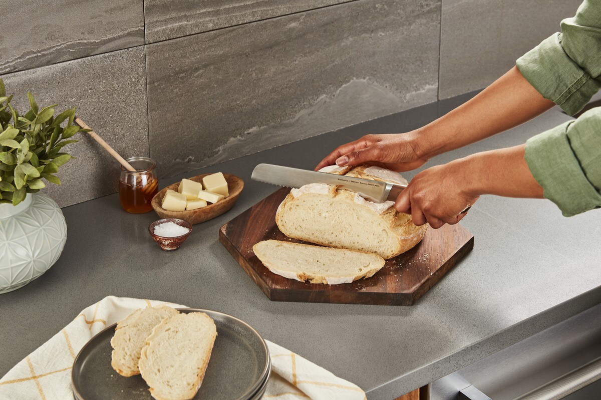 Bread Bowl with Baking Lid - Grey Speckle - Image 6