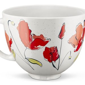5 Quart Poppy Ceramic Bowl