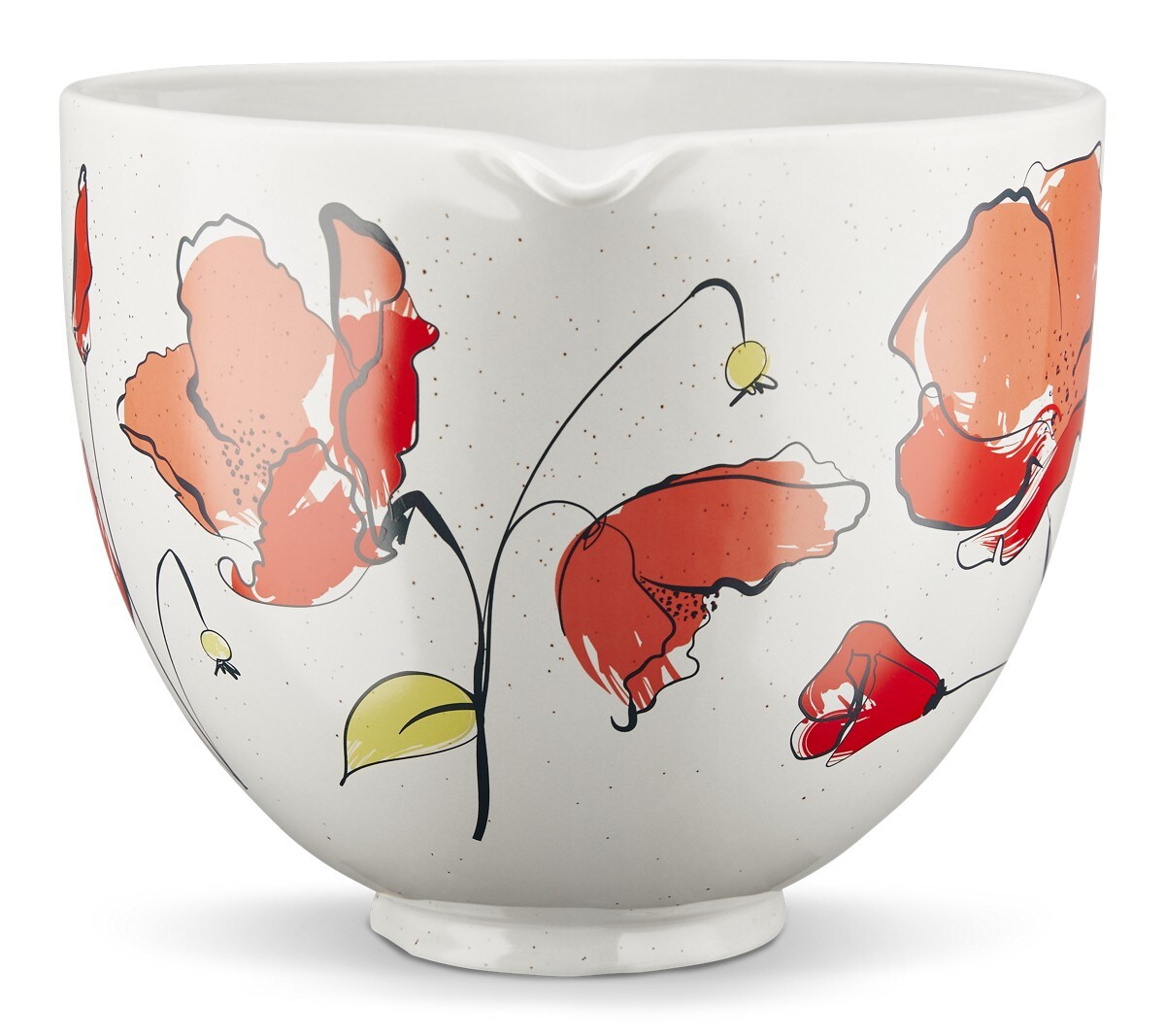 5 Quart Poppy Ceramic Bowl - Image 2