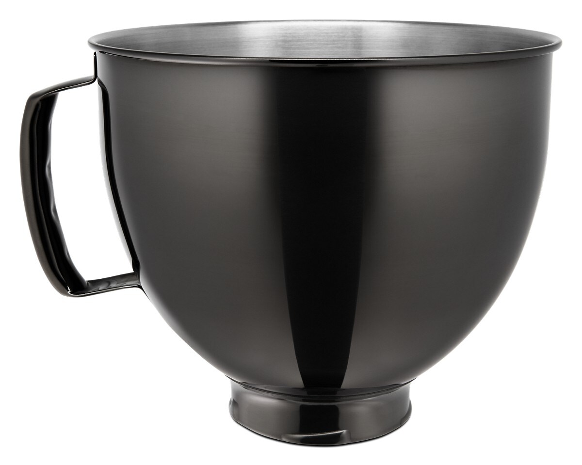 5 Quart Tilt-Head Metallic Finish Stainless Steel Bowl - Radiant Black