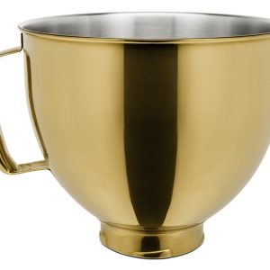 5 Quart Tilt-Head Metallic Finish Stainless Steel Bowl - Radiant Gold