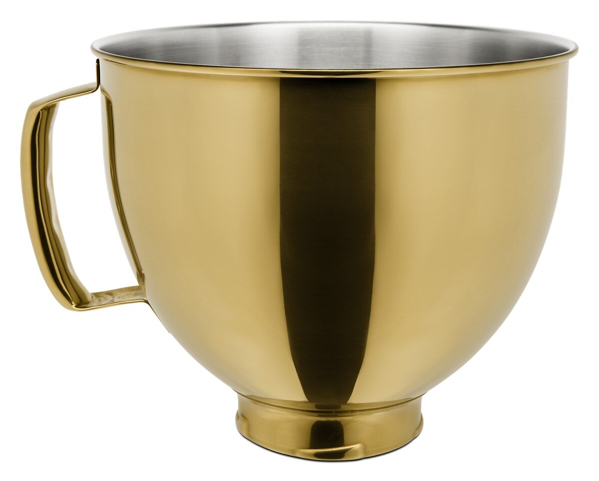 5 Quart Tilt-Head Metallic Finish Stainless Steel Bowl - Radiant Gold