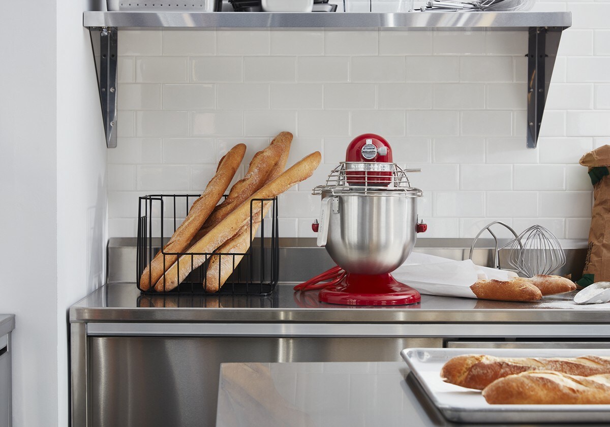 NSF Certified® Commercial Series 8 Quart Bowl-Lift Stand Mixer with Stainless Steel Bowl Guard - Empire Red - Image 5