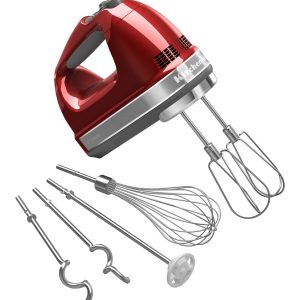 Refurbished 9 Speed Hand Mixer - Candy Apple Red