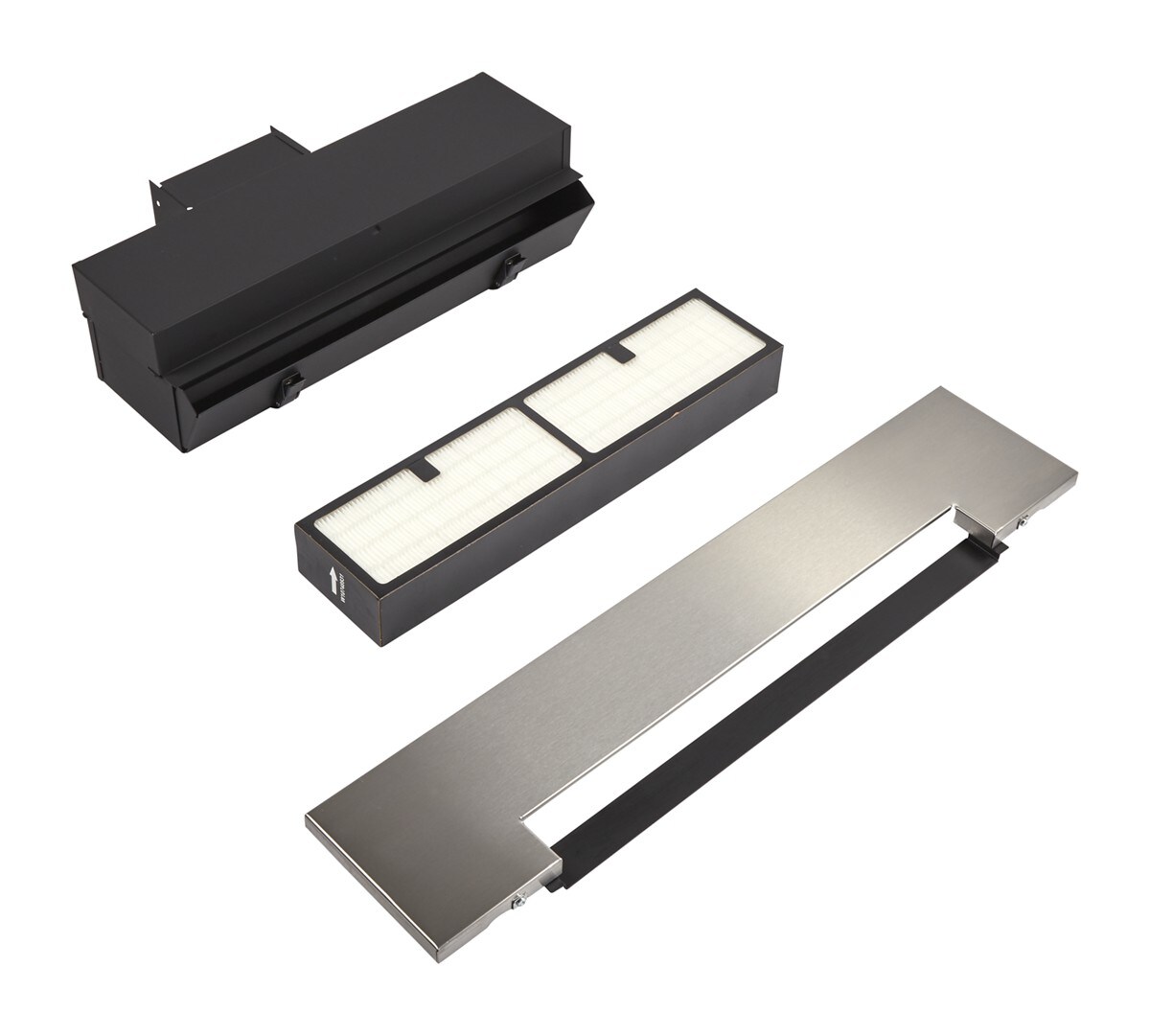 Range Ductless Downdraft Vent Kit, Stainless Steel, fits JES1750ES, JDS1750ES, and JDS1750EP, Size: 29.8" L x 0.7" W x 6.3" H
