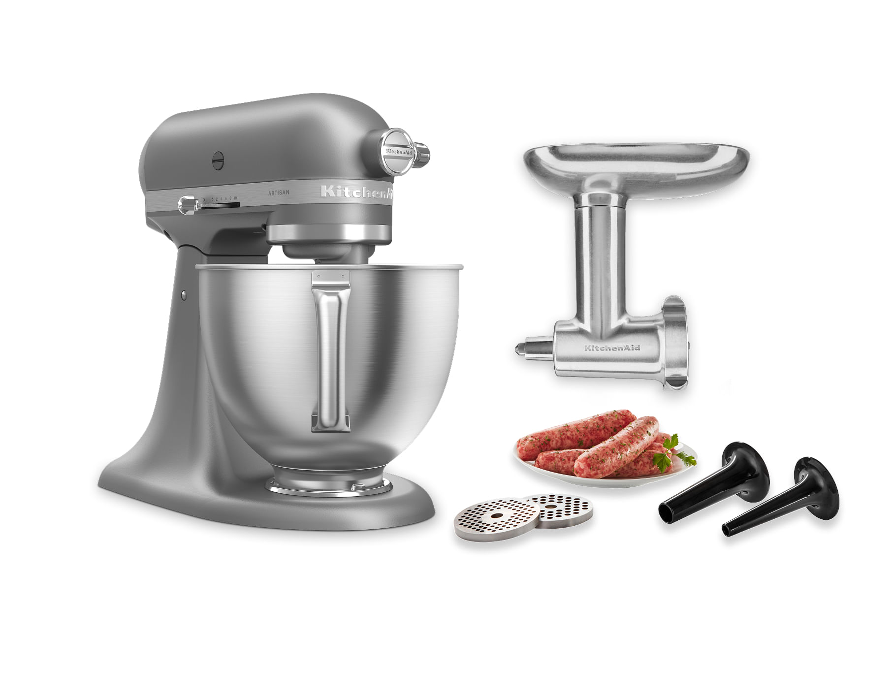Artisan® 5-Qt Mixer with Premium Touchpoints & Metal Food Grinder Attachment
